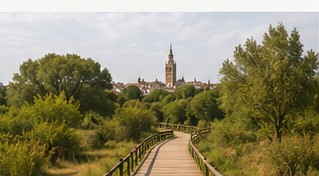 Paisaje verde y entorno territorial de Sevilla